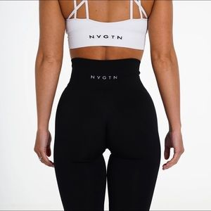 NVGTN Black Solid Seamless Leggings- New with Tag